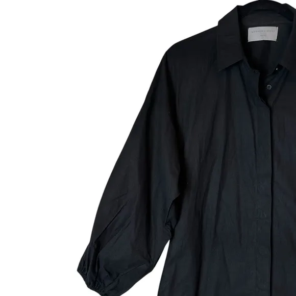 Modern Citizen Clara Open-Back Button Down Dress Size Small