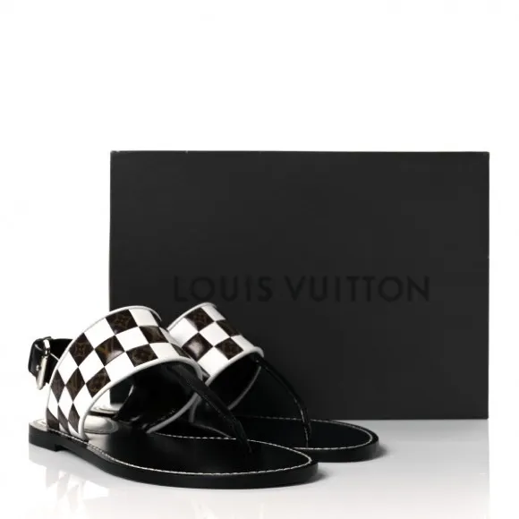 Monogram Calfskin Matchmake Flat Sandals 39