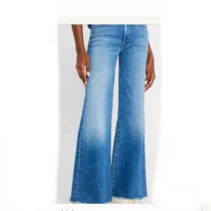 Mother The Roller fray highrise wide leg jeans riding the cliffside size 32