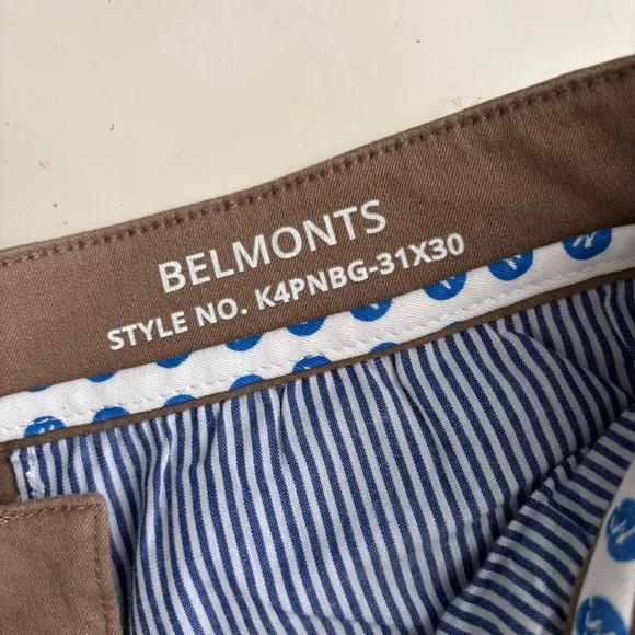 Mugsy Men’s Belmonts Classic Stretch Chino Pant Khaki 31x29