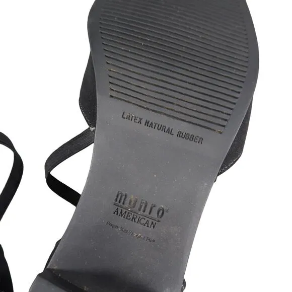 Munro Shoes Womens 9.5 Sandal Pump Fashion Classic Formal USA Criss Cross Straps