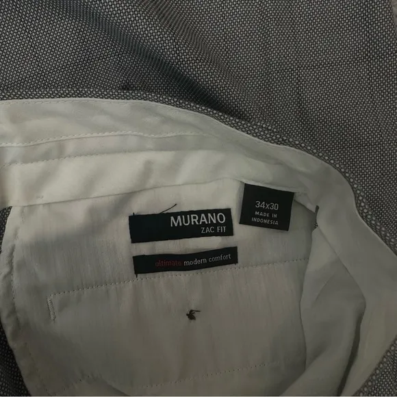Murano zac fit ultimate modern comfort grey dress pants size 34x30