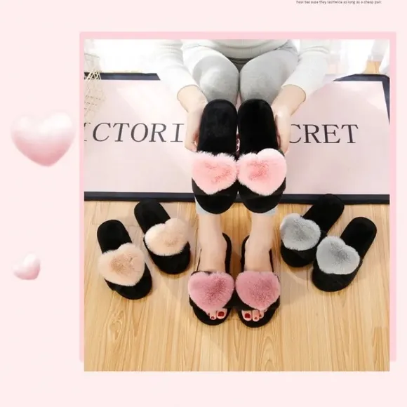 My Cheeky Heart Blush House slippers Toy flip flops soft Woman’s Shoes