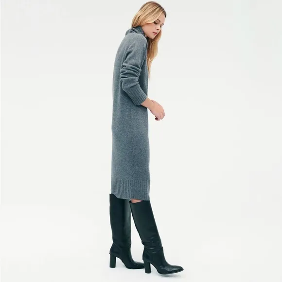 Naadam Luxe Turtleneck Dress