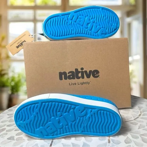 Native Jefferson Shoe Water Shoe Sneaker Vivid Blue Size C10 NEW In Box UNISEX