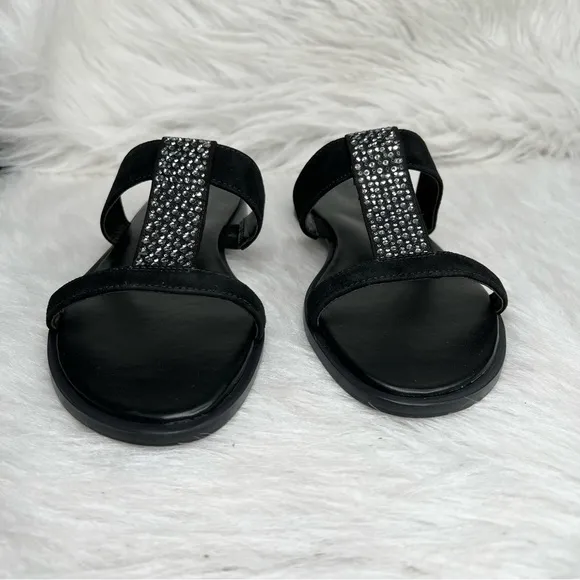 Naturalizer Farica Slide Sandals Embellished Black Size 6.5M