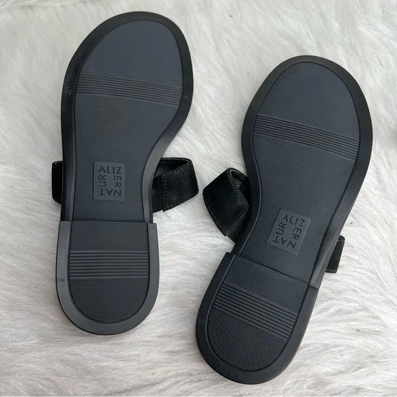 Naturalizer Farica Slide Sandals Embellished Black Size 6.5M