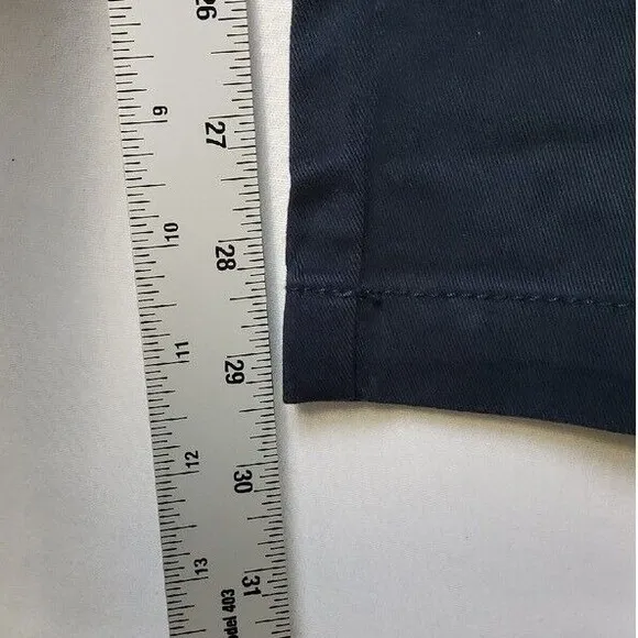 Nautica Men's Classic-Fit Stretch Flat-Front Chino Deck Pants Navy 40x30 NWT