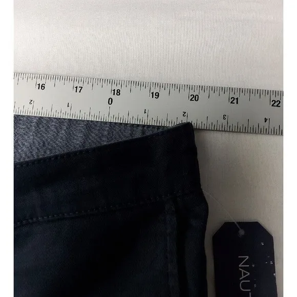 Nautica Men's Classic-Fit Stretch Flat-Front Chino Deck Pants Navy 40x30 NWT