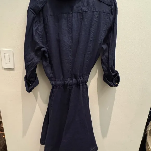 Navy Blue Shirt Dress