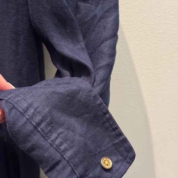Navy Blue Shirt Dress