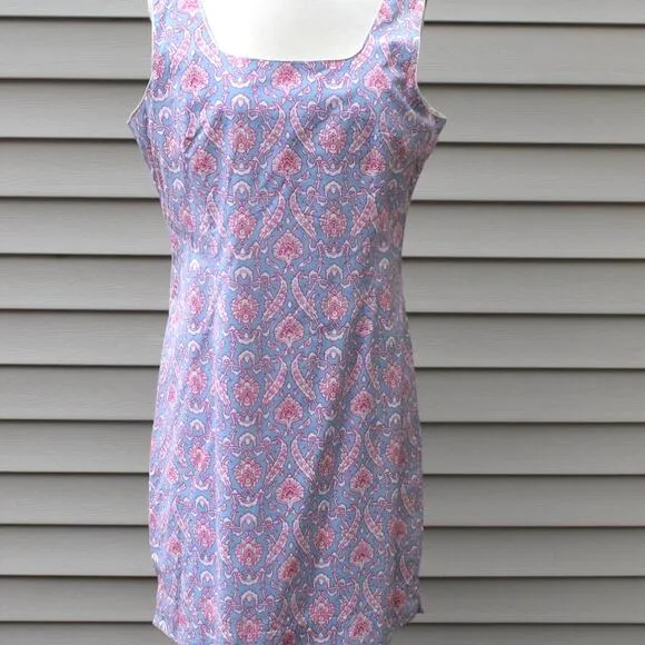 Needham Lane Women's Shift Dress Classic Spring Summer Cotton Size 10