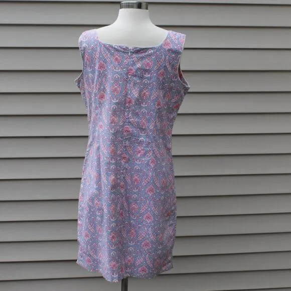 Needham Lane Women's Shift Dress Classic Spring Summer Cotton Size 10