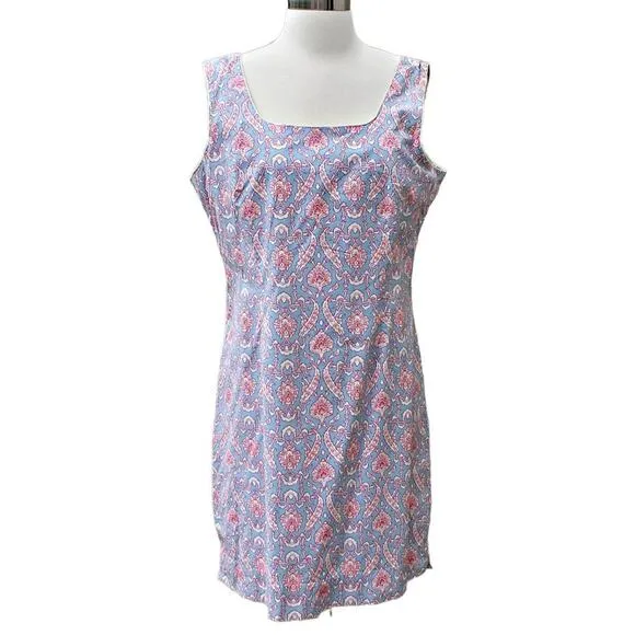 Needham Lane Women's Shift Dress Classic Spring Summer Cotton Size 10