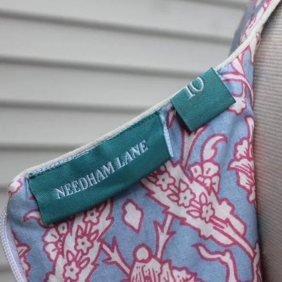 Needham Lane Women's Shift Dress Classic Spring Summer Cotton Size 10