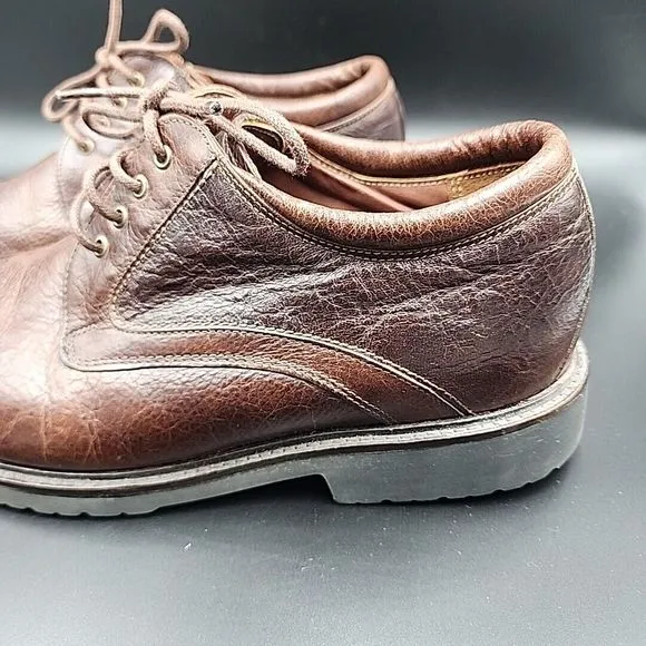 Neil M Wynne Leather Oxfords Dress Shoes Java Brown Men's 9 EEE Extra Wide