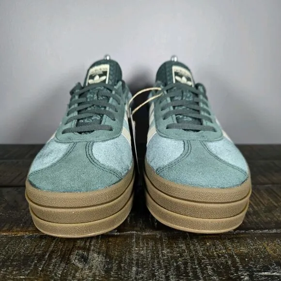 NEW Adidas Gazelle Bold Womens Size 7.5 Platform Sneakers Shoes Green IG4391