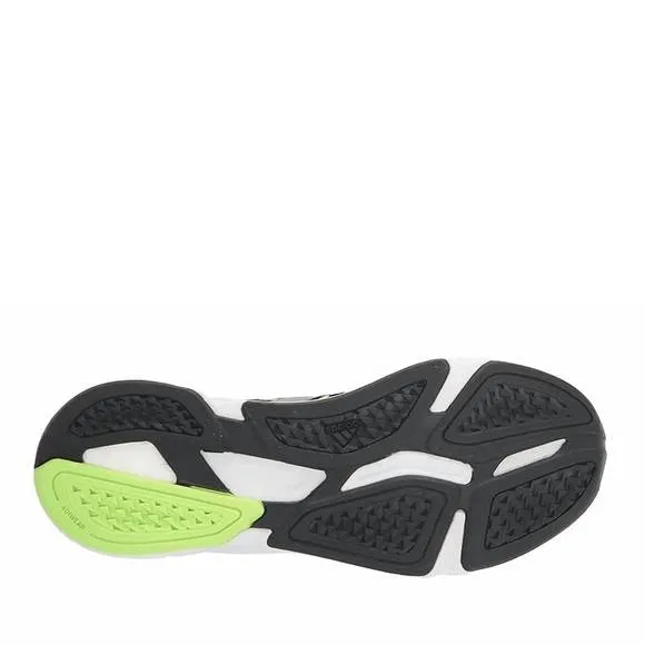 NEW ADIDAS men's x9000l2 running shoe in core black/matte silver/signal green