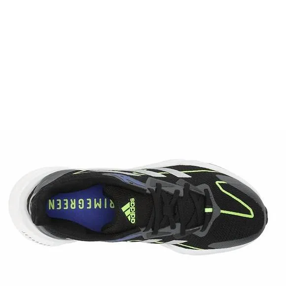 NEW ADIDAS men's x9000l2 running shoe in core black/matte silver/signal green