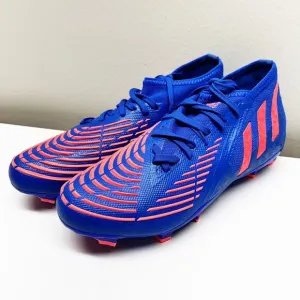 NEW Adidas Predator Edge .2 FG Blue Soccer Football Cleats Shoes Mens Size 5