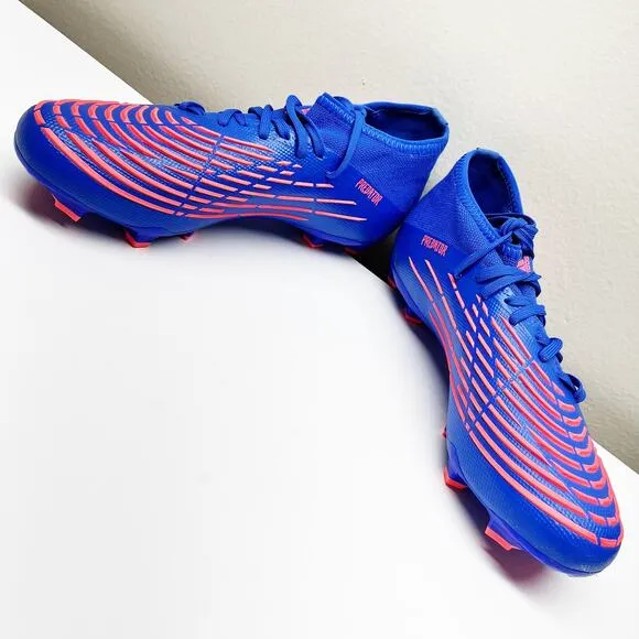 NEW Adidas Predator Edge .2 FG Blue Soccer Football Cleats Shoes Mens Size 5