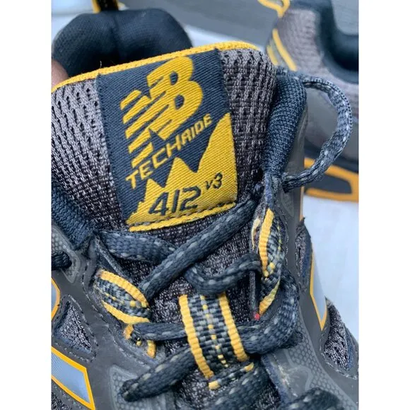 New Balance 412 V3 Men's Size 8 4E Trail Brown/Yellow Running Shoes Lightweight