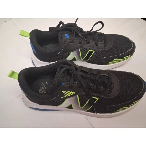 New Balance 545 Running Shoes Cushioned Lightweight Sneakers Black Boys 6