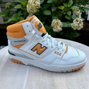 New Balance 650R Mid Canyon Basketball Shoes Mens Size 10 D White Brown BB650RCL