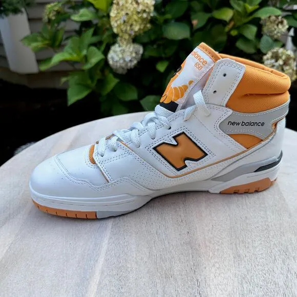 New Balance 650R Mid Canyon Basketball Shoes Mens Size 10 D White Brown BB650RCL