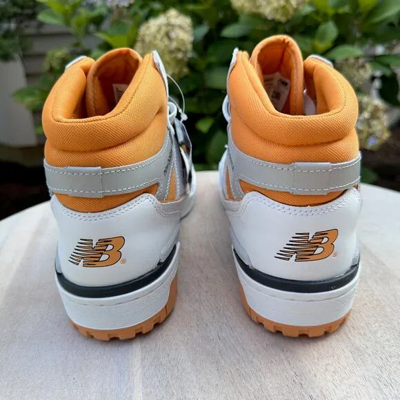 New Balance 650R Mid Canyon Basketball Shoes Mens Size 10 D White Brown BB650RCL