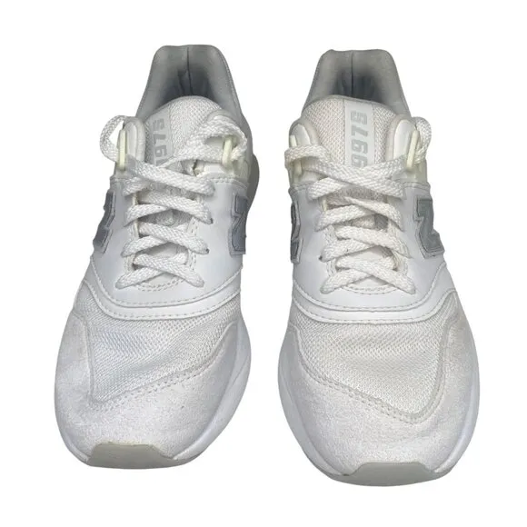 New Balance 997 White &amp; Gray ABZORB Running Shoes Mens Size 5.5 Sneakers