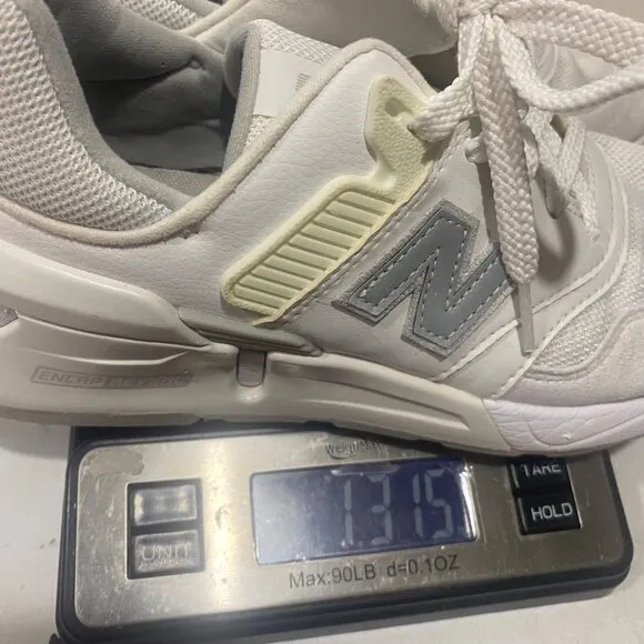 New Balance 997 White &amp; Gray ABZORB Running Shoes Mens Size 5.5 Sneakers