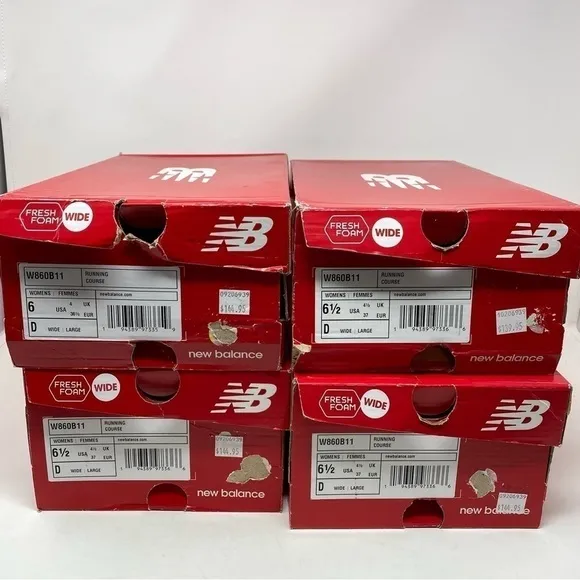 New Balance Fresh Foam 860v11 'Black Lead' Athletic Running Shoes W860B11 WIDE