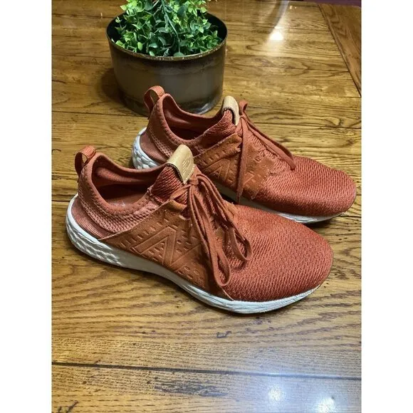 New Balance Fresh Foam Cruz MCRUZOC for Men, Copper Rose/Sea Salt and Gum 9.5