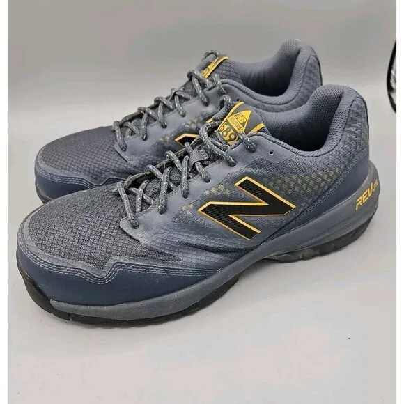 New Balance Industrial 589 Mens Composite Toe Shoes Sz 8.5 WIDE Blue Rev Lite
