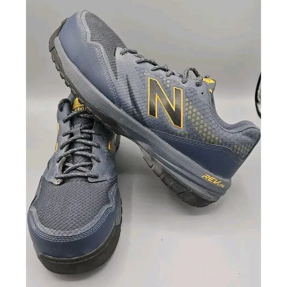 New Balance Industrial 589 Mens Composite Toe Shoes Sz 8.5 WIDE Blue Rev Lite