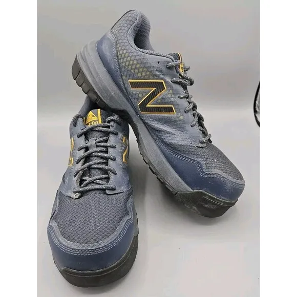 New Balance Industrial 589 Mens Composite Toe Shoes Sz 8.5 WIDE Blue Rev Lite