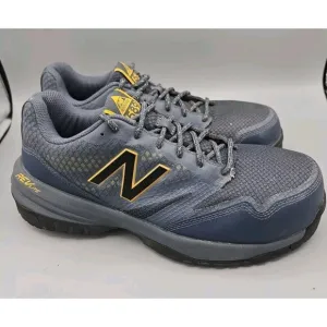 New Balance Industrial 589 Mens Composite Toe Shoes Sz 8.5 WIDE Blue Rev Lite