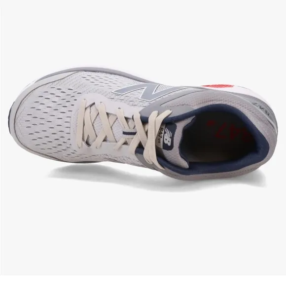 New Balance MEN 847 V4 WALKINGSHOE Silver (Silver Mink/Gunmetal)$150 Sz 10.5D