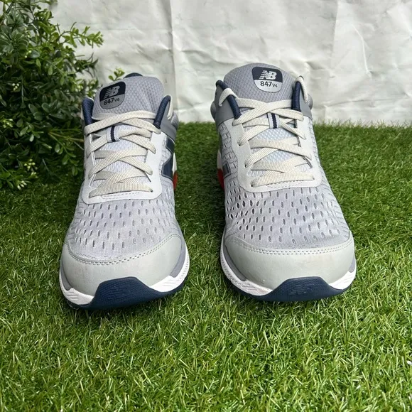 New Balance MEN 847 V4 WALKINGSHOE Silver (Silver Mink/Gunmetal)$150 Sz 10.5D