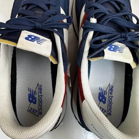New Balance Men's 237 Sneakers Retro Running Shoes Casual Blue White Red size 13