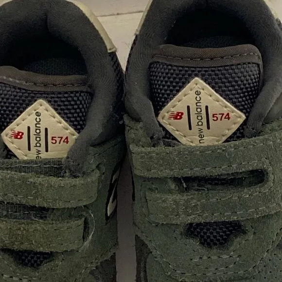 New Balance Kid's &amp; Toddler Camo Green Red 574 Sneaker Shoes Size 4
