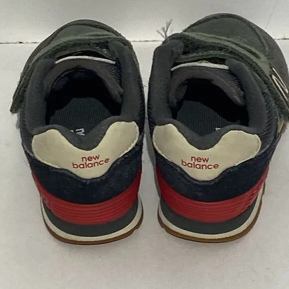 New Balance Kid's &amp; Toddler Camo Green Red 574 Sneaker Shoes Size 4