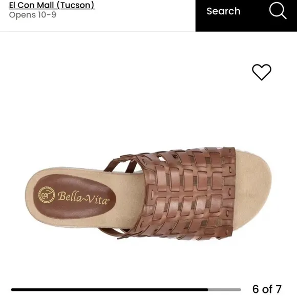 New Bella Vita Oaklyn Wedge sandals 8.5 WW
