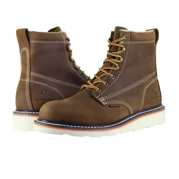 NEW BERRENDO men's soft toe work boots safety footwear electrical hazard rated i