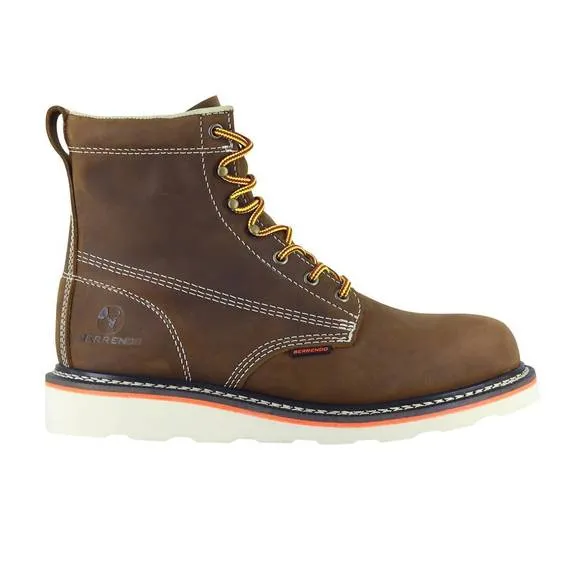 NEW BERRENDO men's soft toe work boots safety footwear electrical hazard rated i