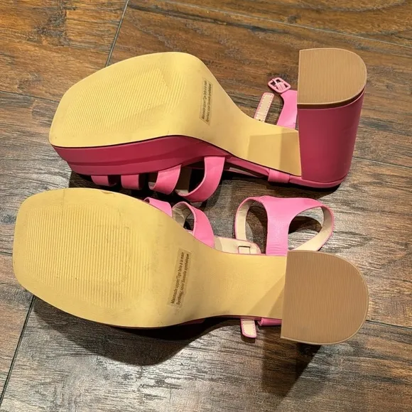 NEW! BP Pink Amaya Fisherman Platform Sandals - Size 8.5