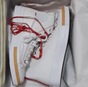 New, Converse Chuck 70 High White/Red, Mens 9, Womens 11 Sneakers