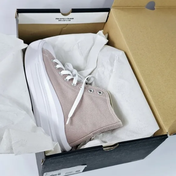 New! Converse Chuck Taylor All Star Platform High Top Sneakers Shoes Mauve