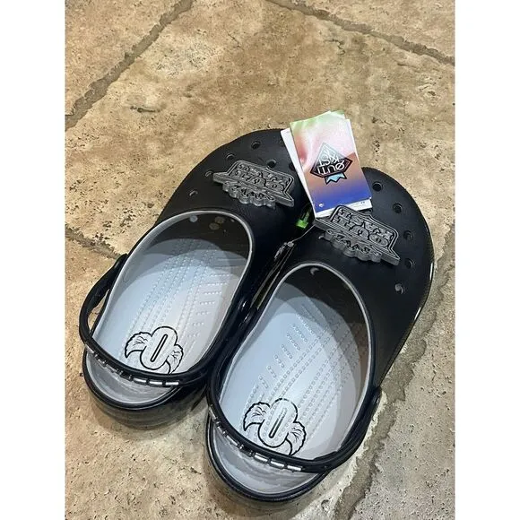 NEW Crocs OUTKAST‎ CLASSIC CLOG Black / Silver Size Men's 10 Womens 12